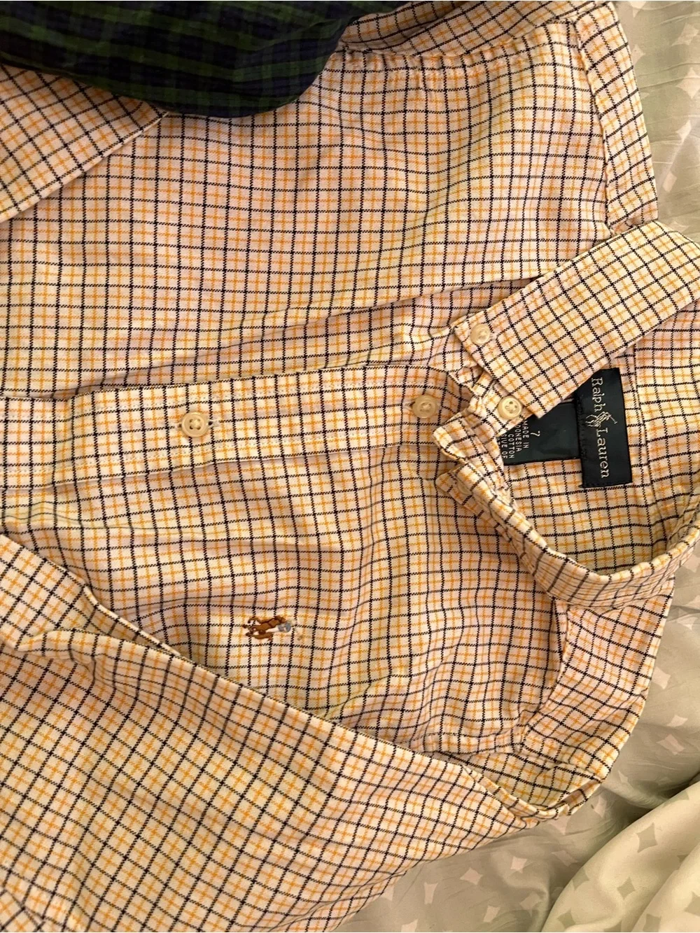 Ralph Lauren Button Down Youth Bundle Plaid Boys Size 7 Shirts